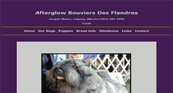 Desktop Screenshot of afterglowbouviers.com