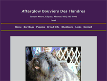 Tablet Screenshot of afterglowbouviers.com